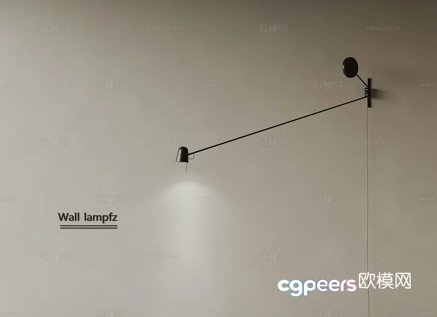 Modern wall lamp 3d model