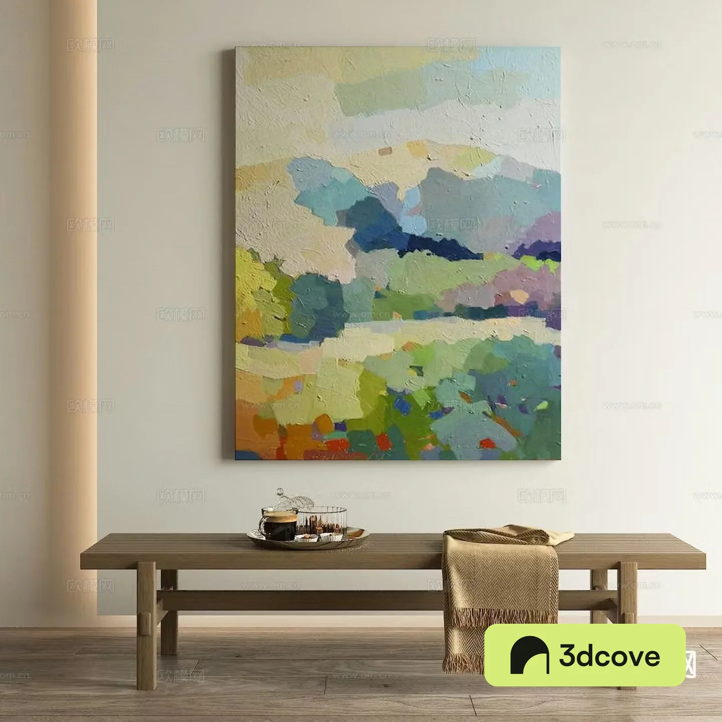 Wabi-sabi oil painting texture painting decorative painting