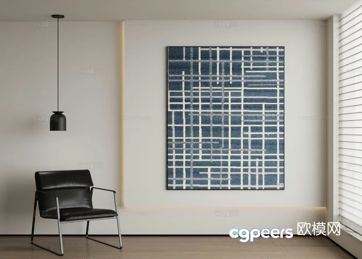 Modern decorative painting 3d model