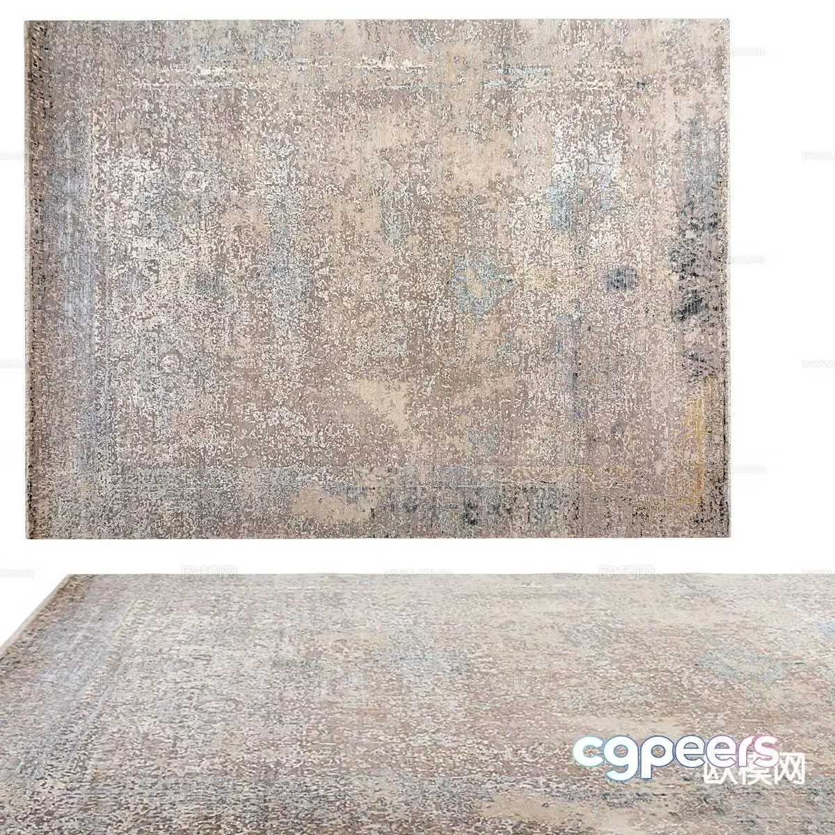 Modern carpet 3d model