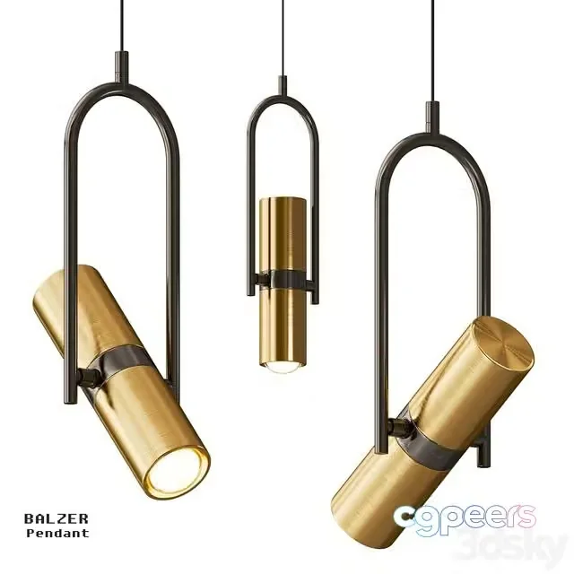 3ds Max Free – BALZER Pendant by Lampatron