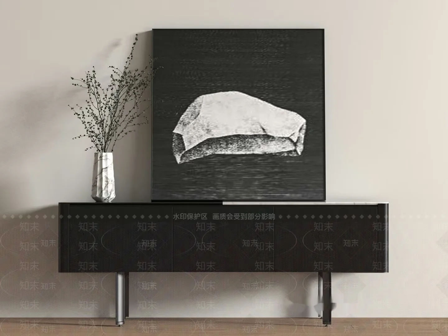 Modern Sideboard Furniture 3D Model – 126 – VRAY Render
