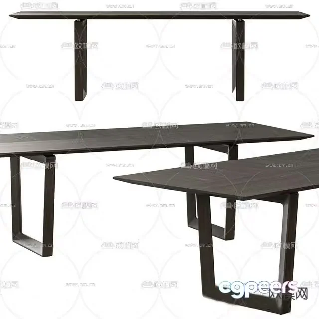 Italian table dining table 3d model