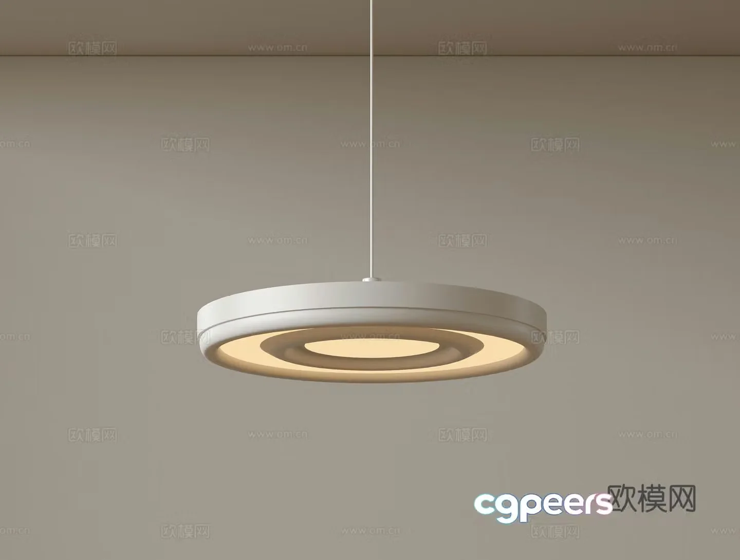 Modern single head chandelier bedside chandelier 3d model