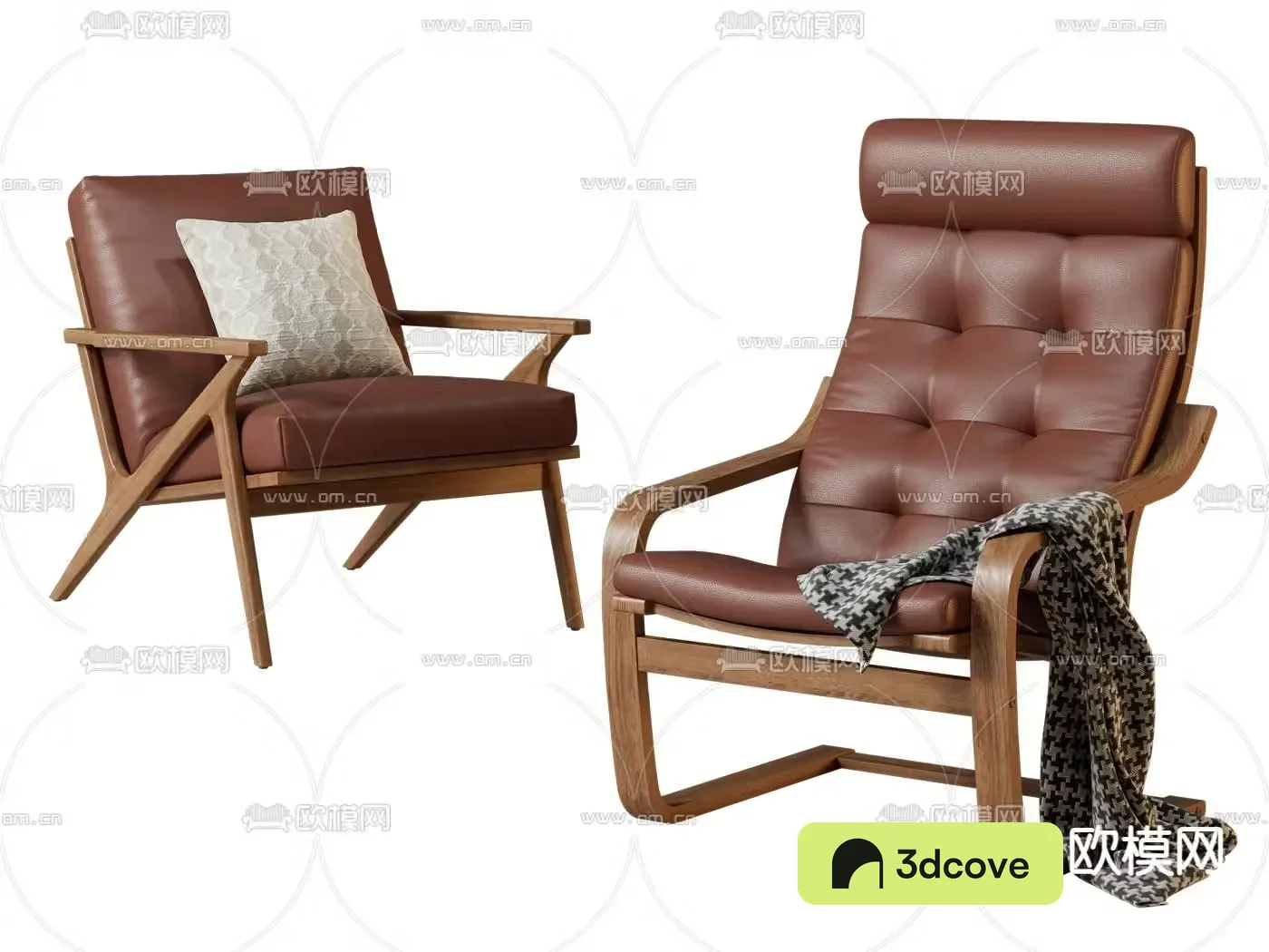 Leather chair lounge chair
