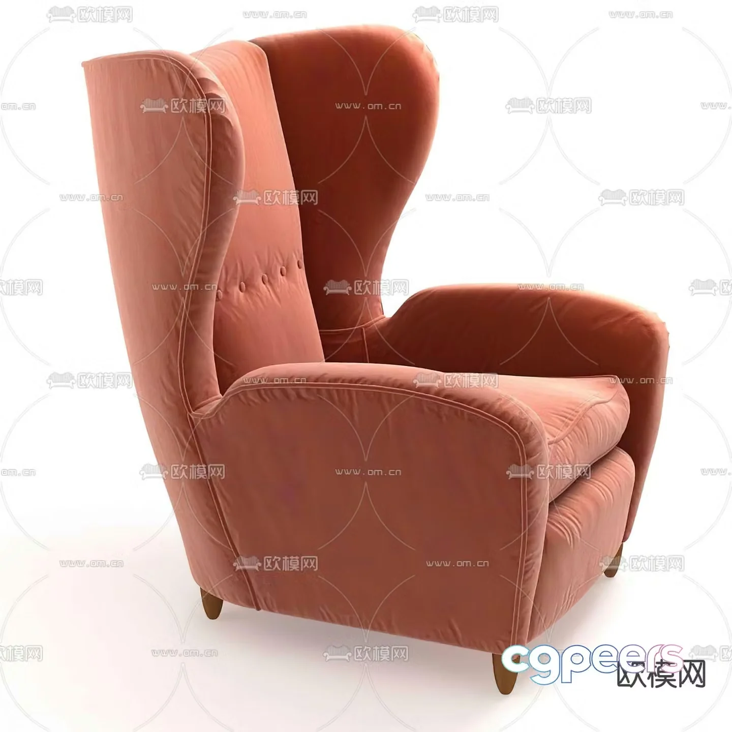 Leisure sofa single sofa 3d model