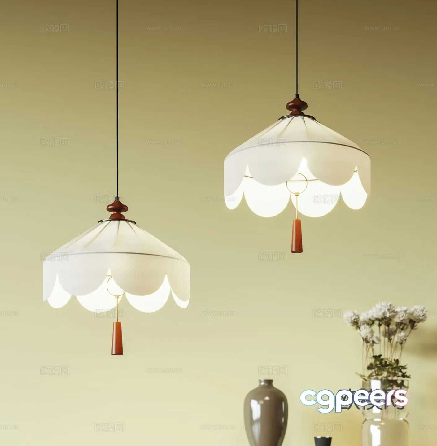 Middle Ages 3D Model of Wasabi Chandelier