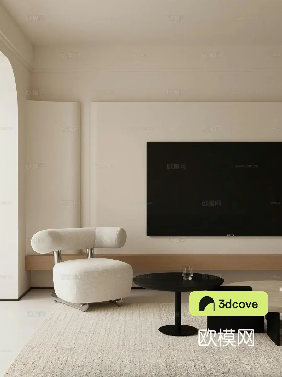 Modern living and dining room sofa dining table and chair