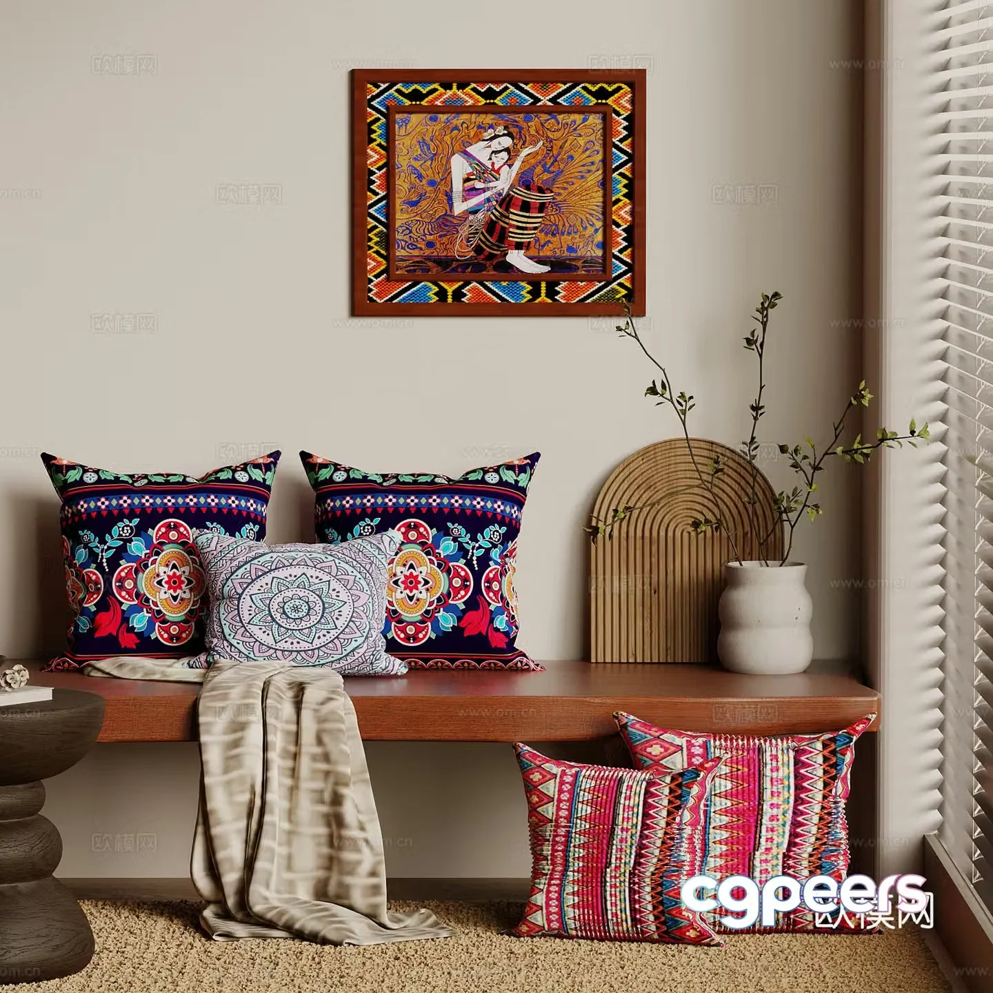 Pillow medieval style pillow 3D model