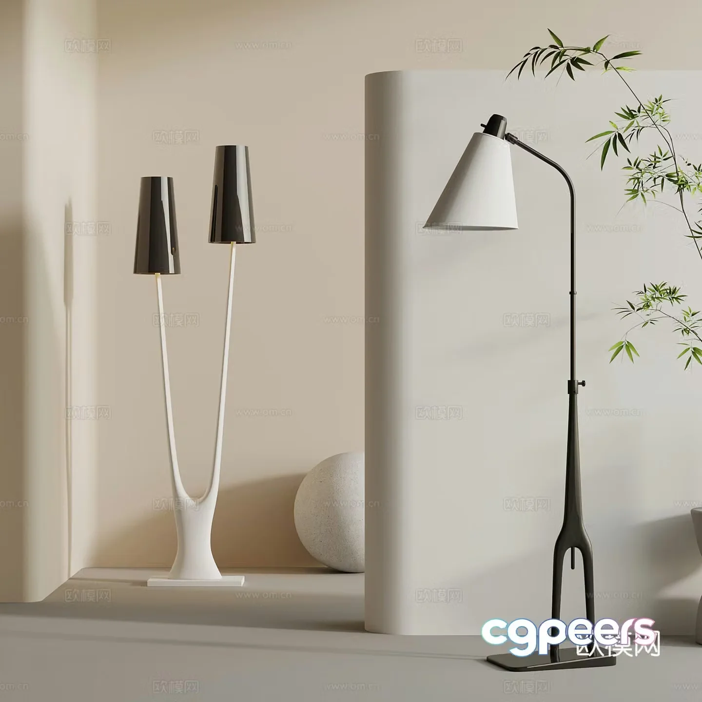Floor lamp Modern floor lamp Special-shaped floor lamp 3D model