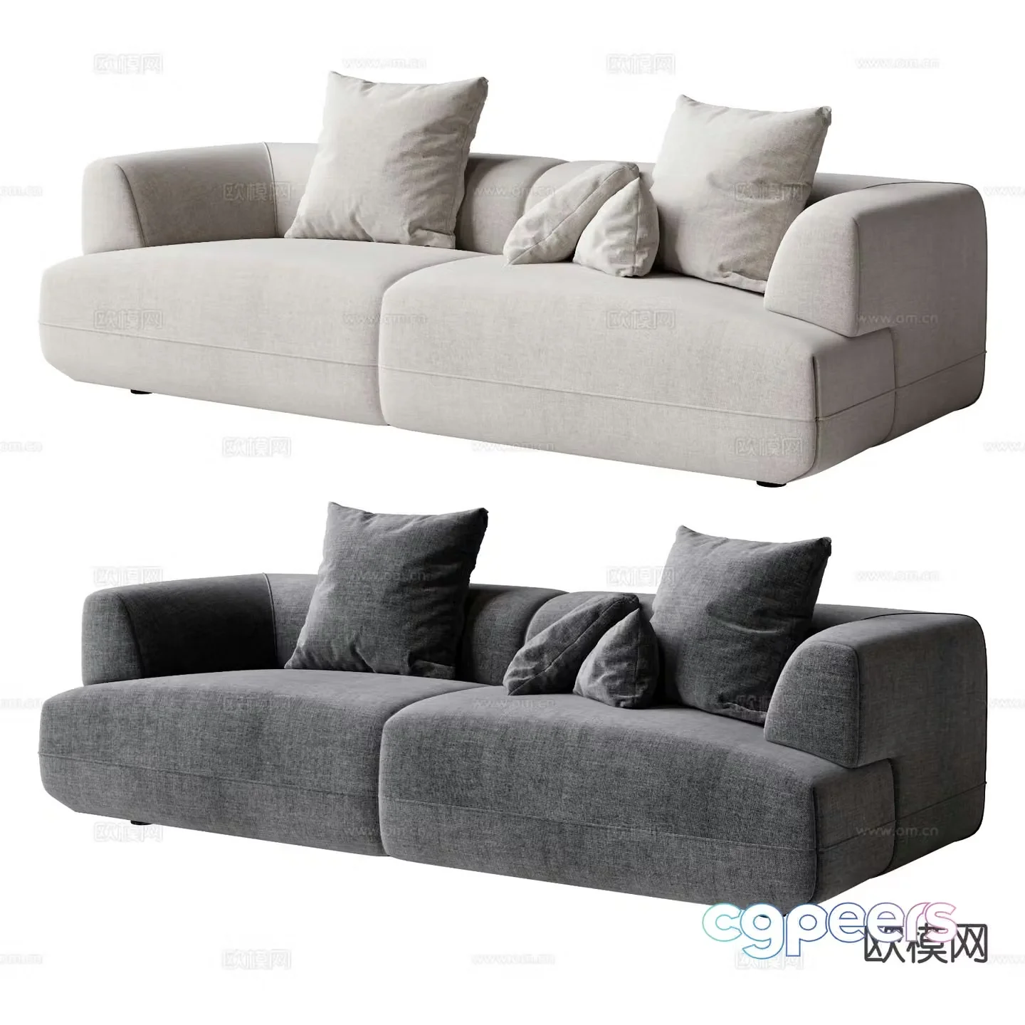 Modern love sofa 3d model