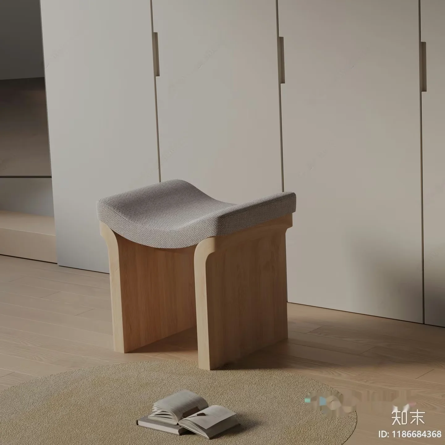 Wooden Bench 3D Model – 5180 – VRAY Render