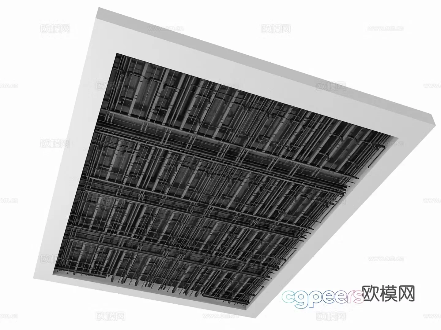 Pipe suspended ceiling 3d model