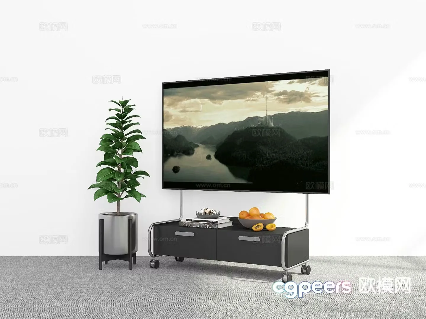 Modern TV cabinet 3d model