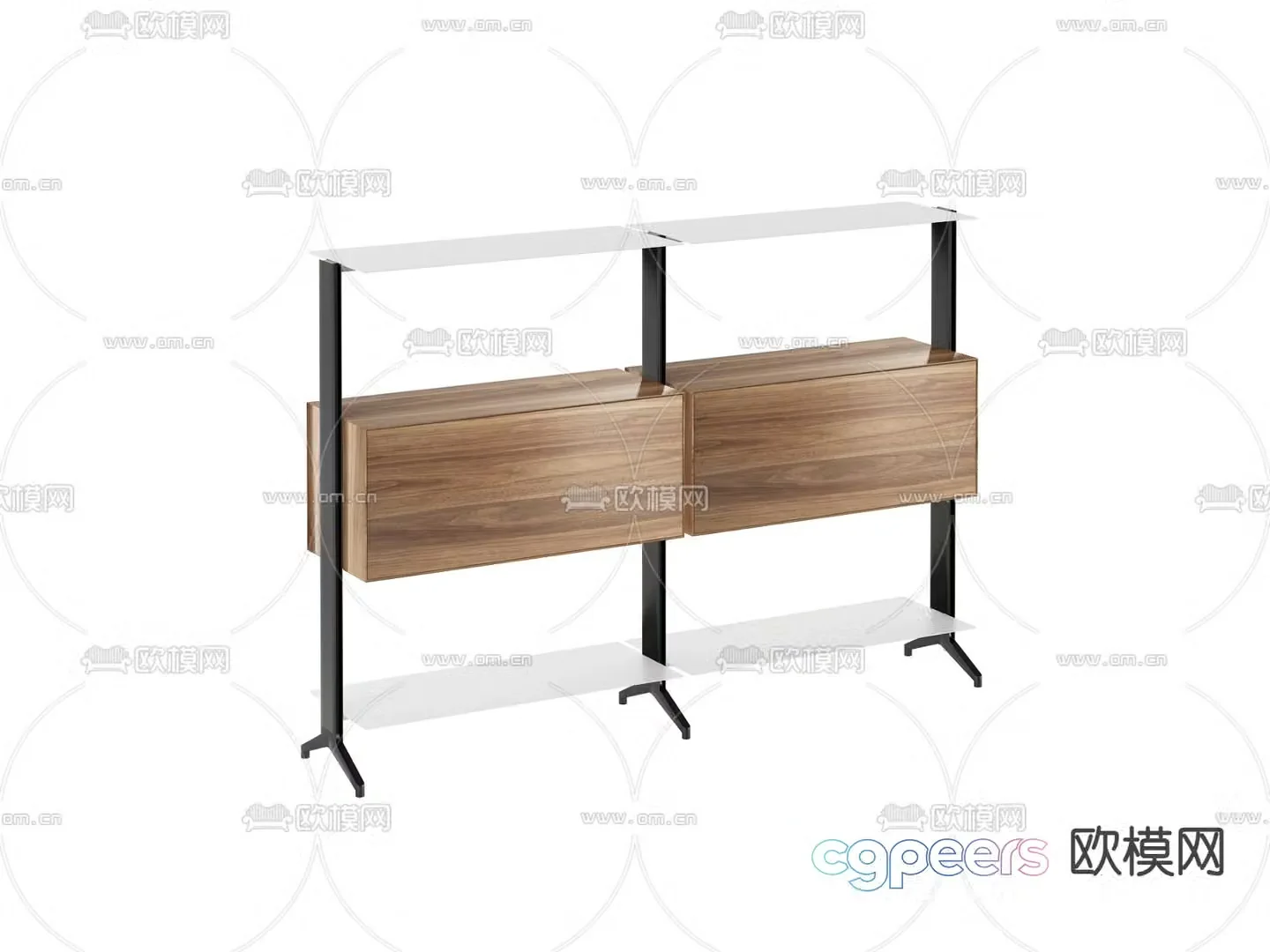 Modern storage rack storage rack 3d model