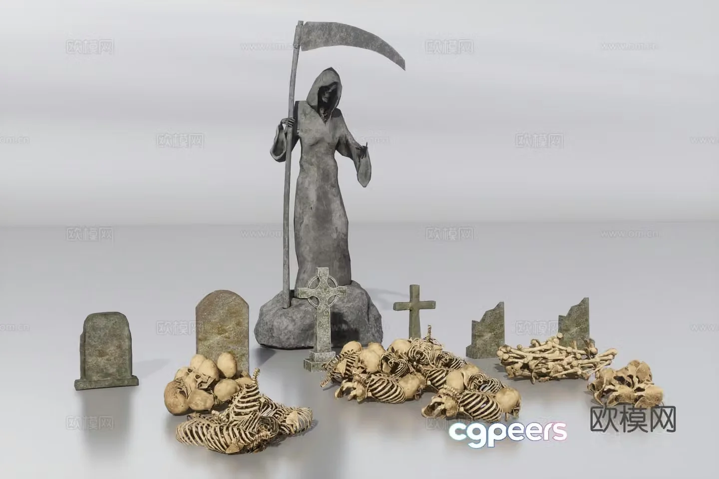 Cemetery 3D Model