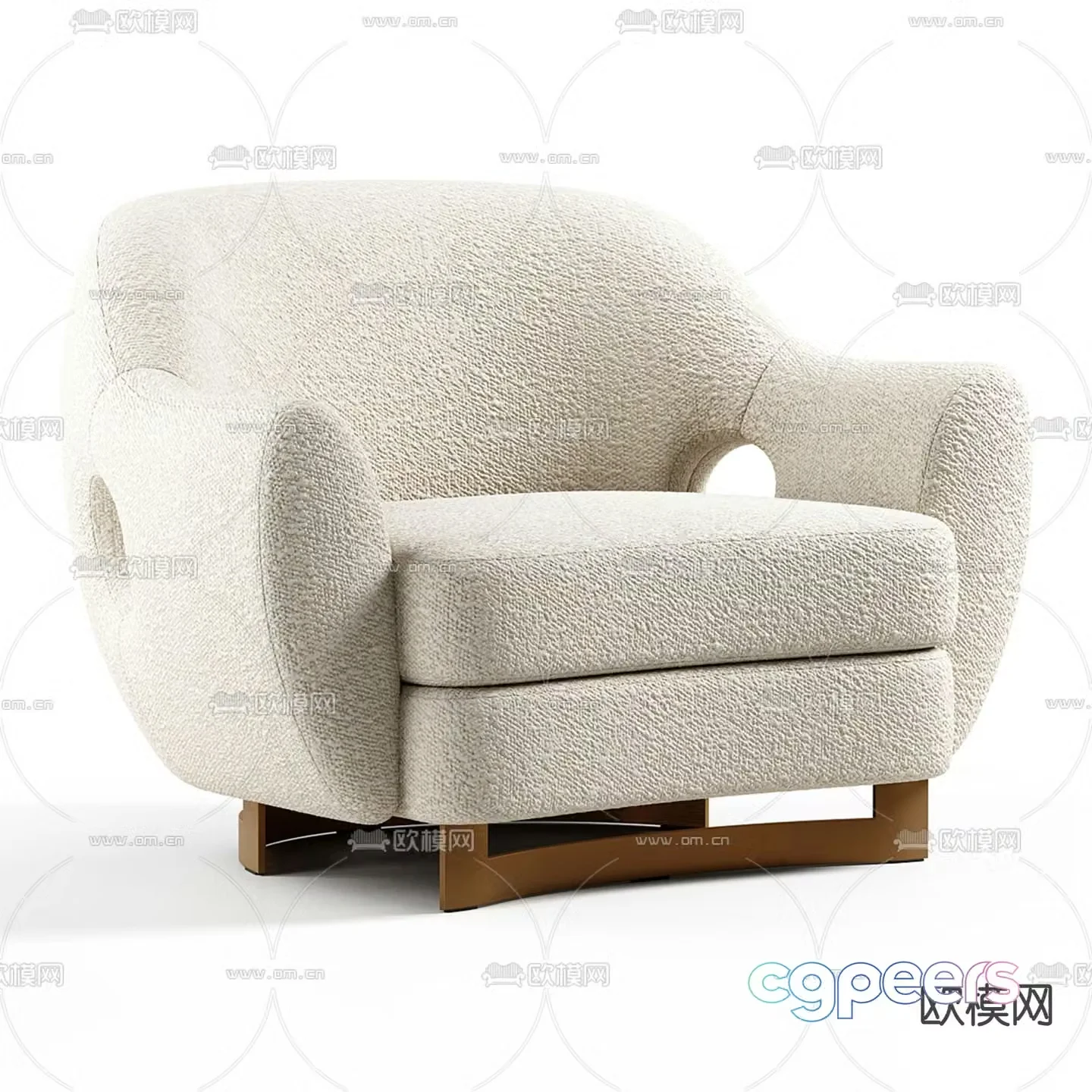 Single sofa leisure sofa 3d model