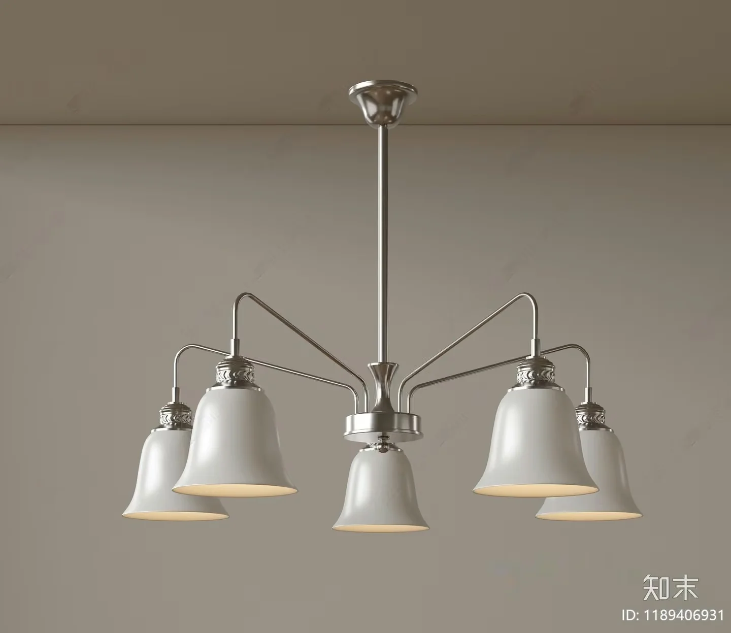 Gold Light Fixture 3D Model – 7425 – VRAY Render