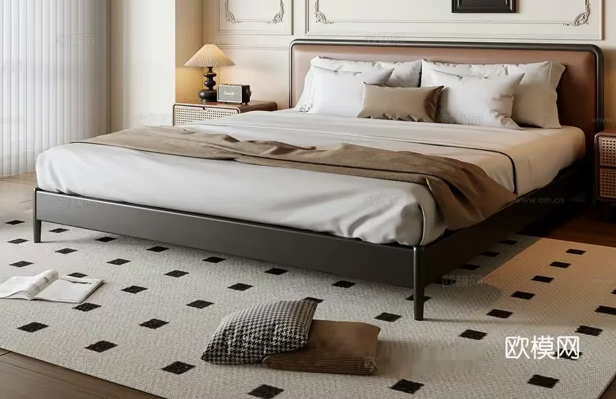Cozy Modern Bedroom 3D Model – 21696 – VRAY Render