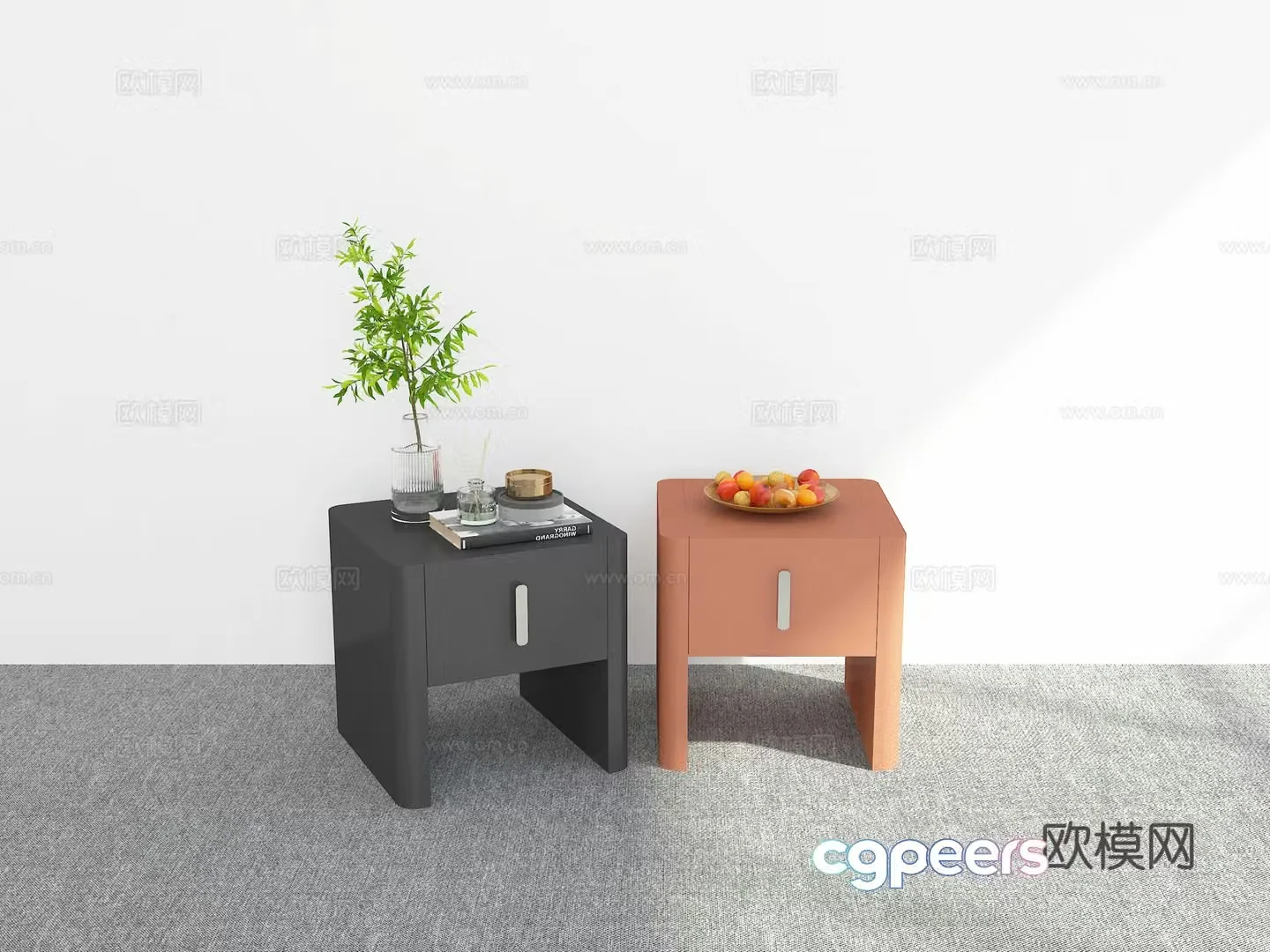Modern night table 3d model