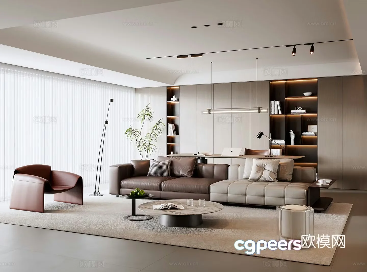 Italian living room 3d model