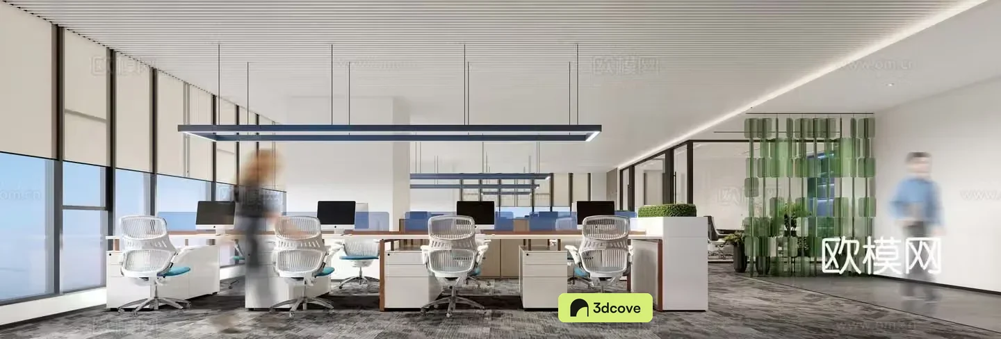 Modern open office area