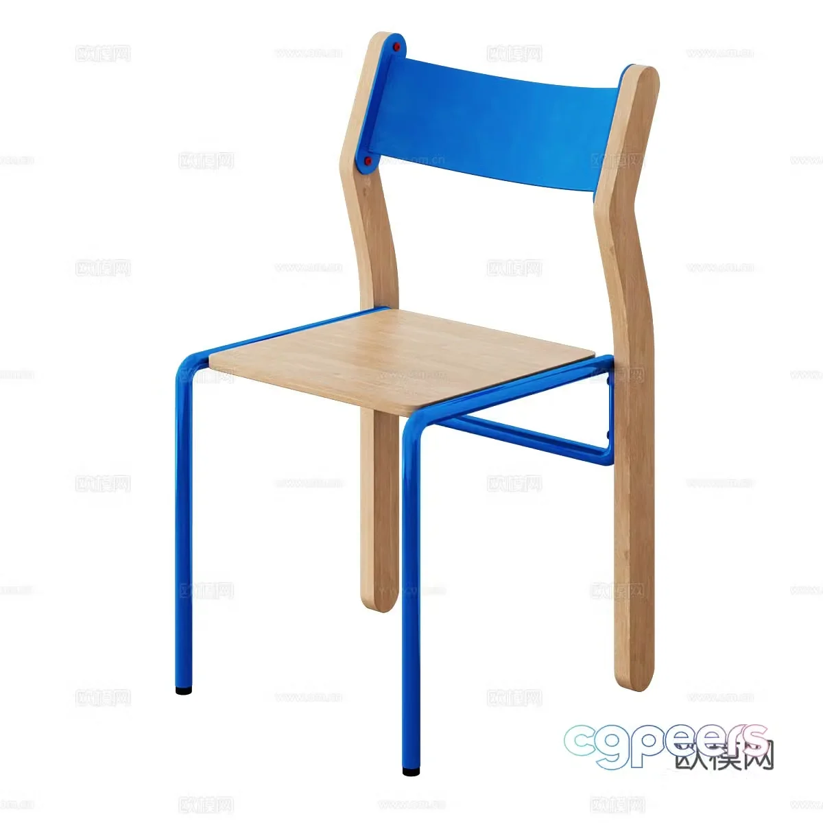 Modern Nordic Qullar KOLAK Chair 3d Model