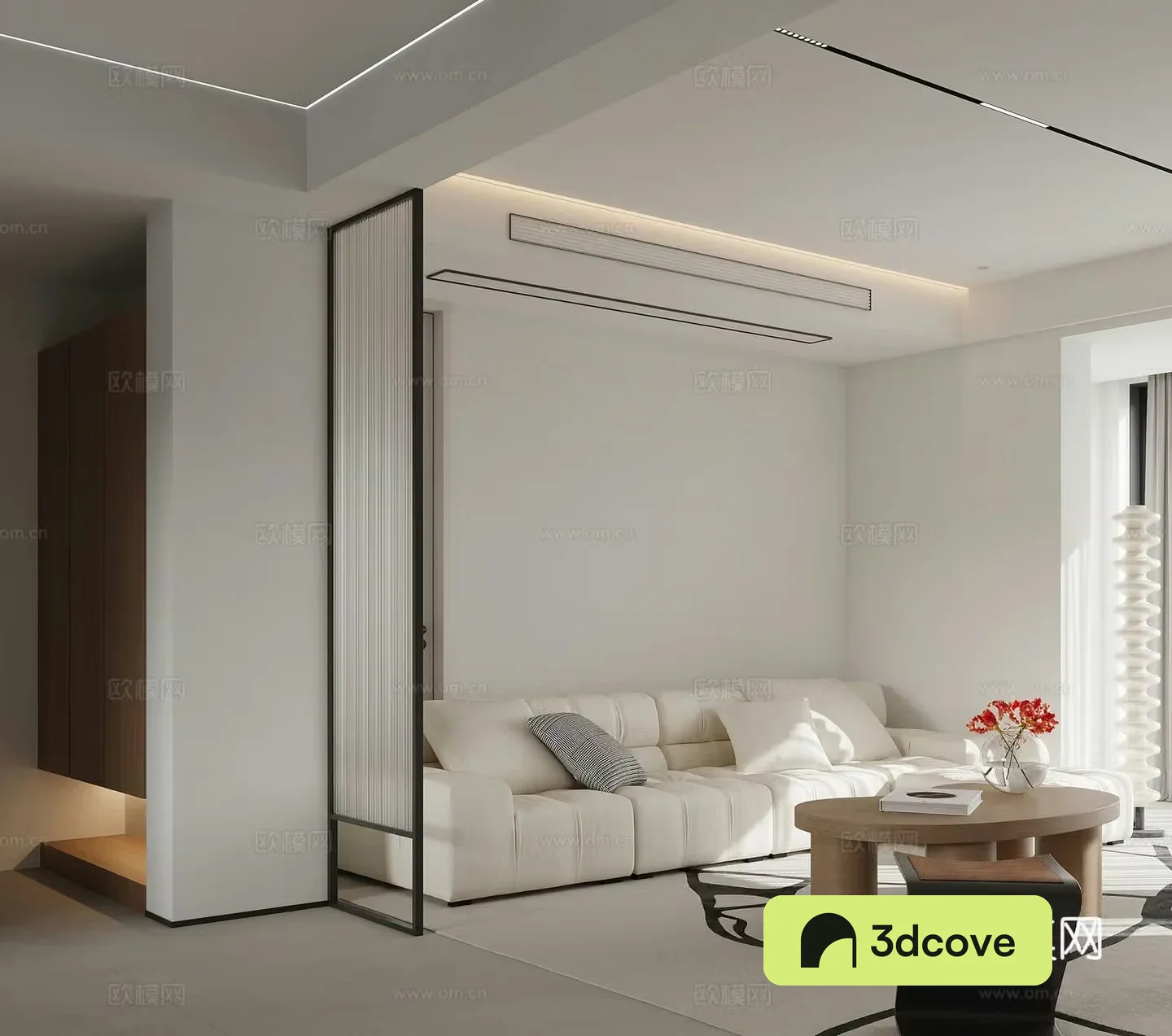 Modern Creamy Living Room