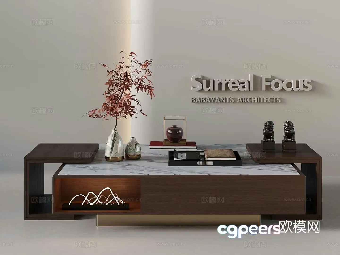 New Chinese coffee table 3D model