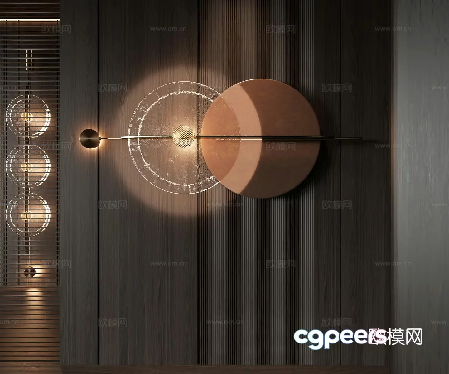 Light luxury wall lamp 3D model