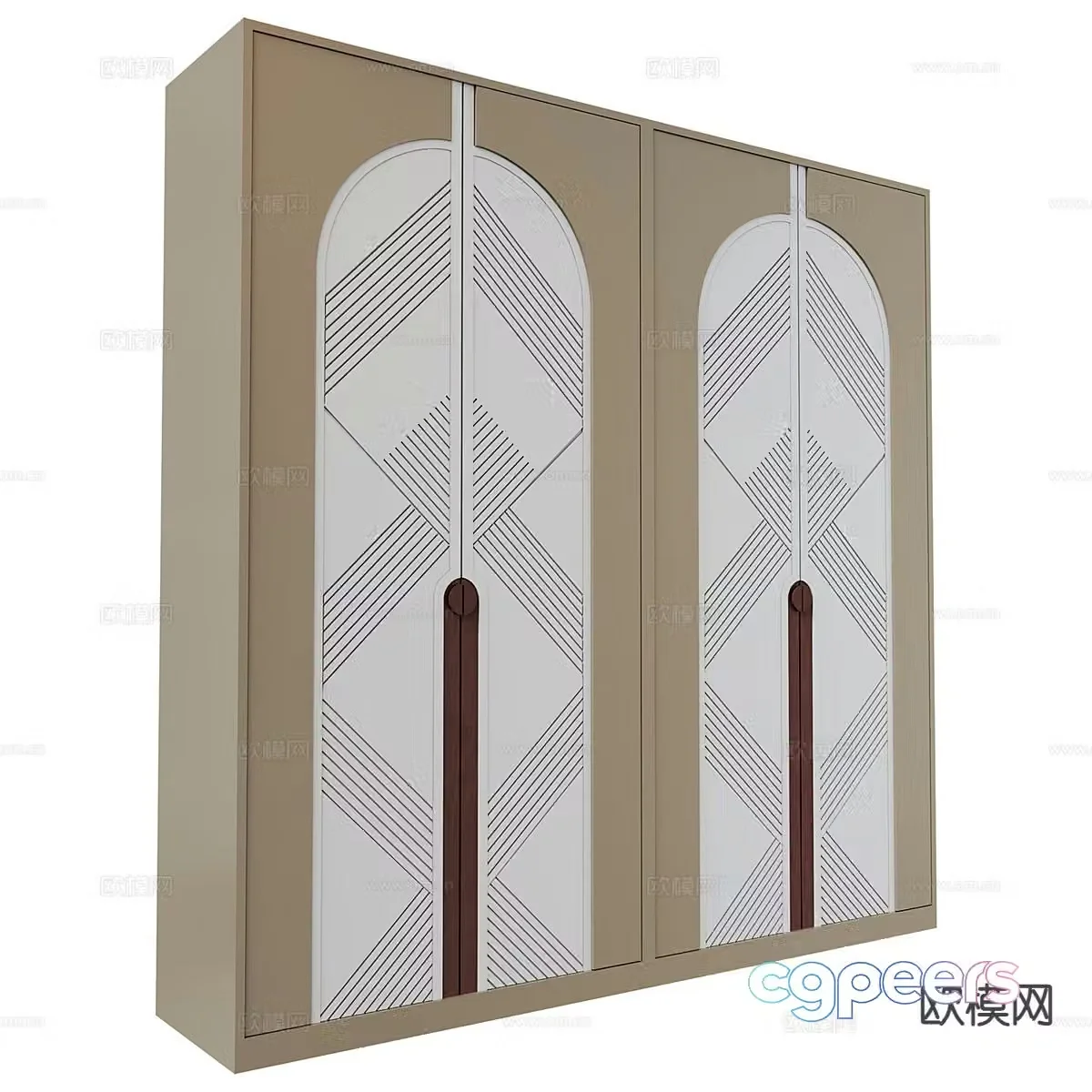 Modern minimalist wardrobe 3d model