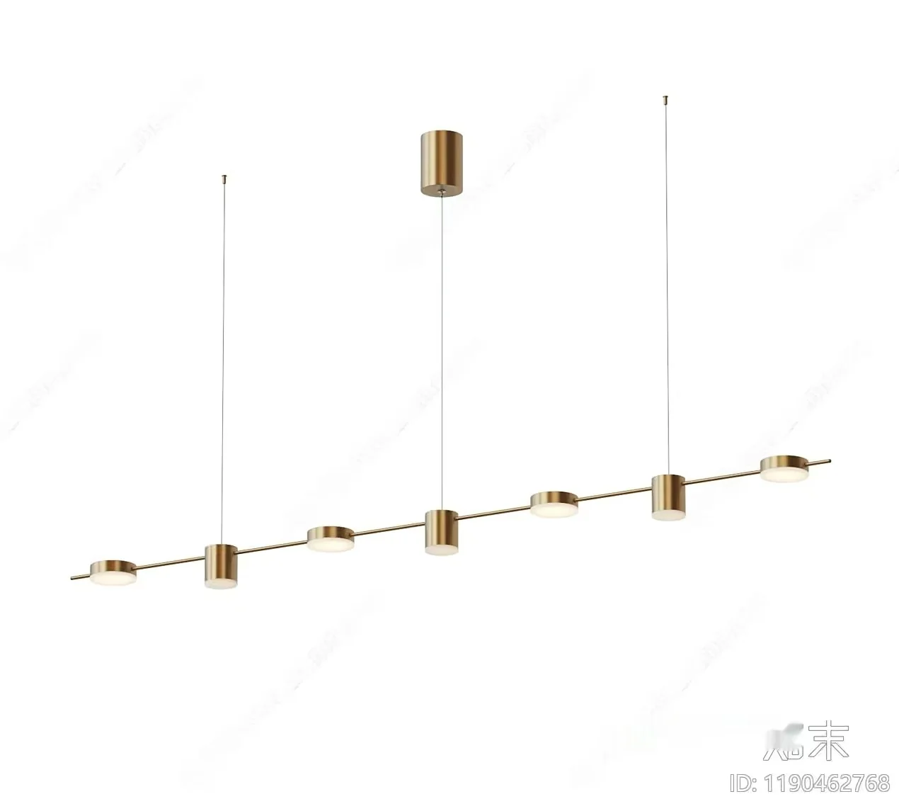 Gold Light Fixture 3D Model – 11671 – CORONA Render