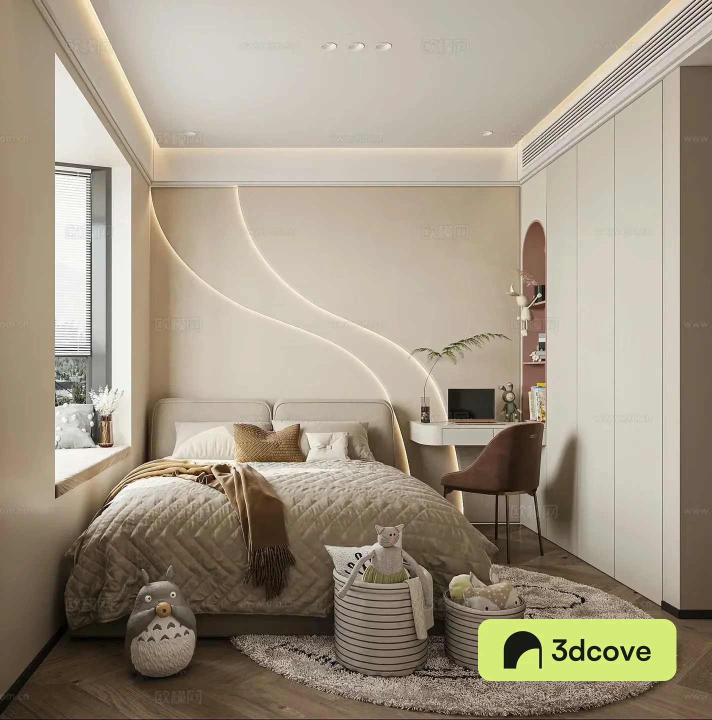 Creamy Style Children’s Room