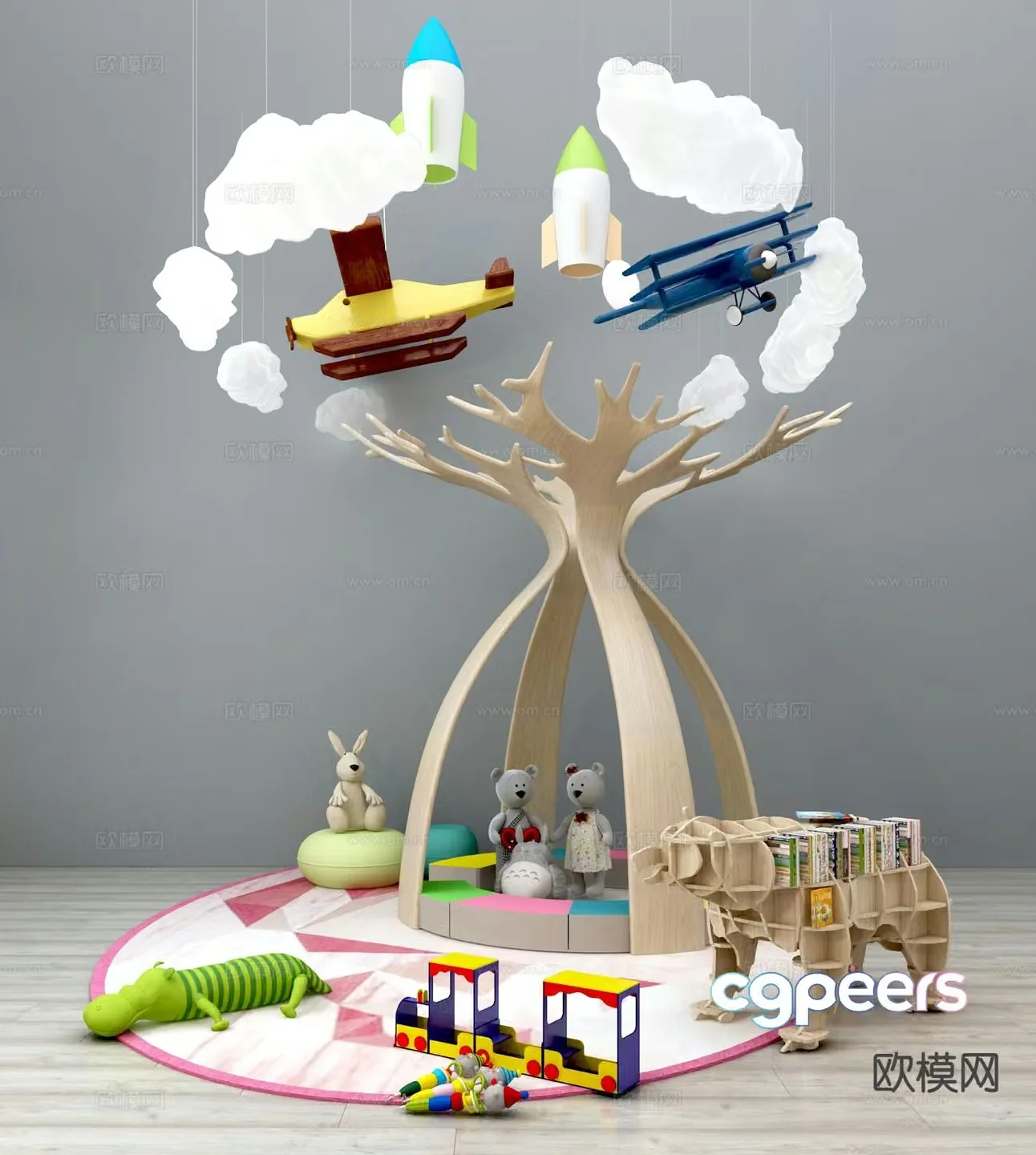 Cartoon Toys Dolls Rubik’s Cube 3D Model