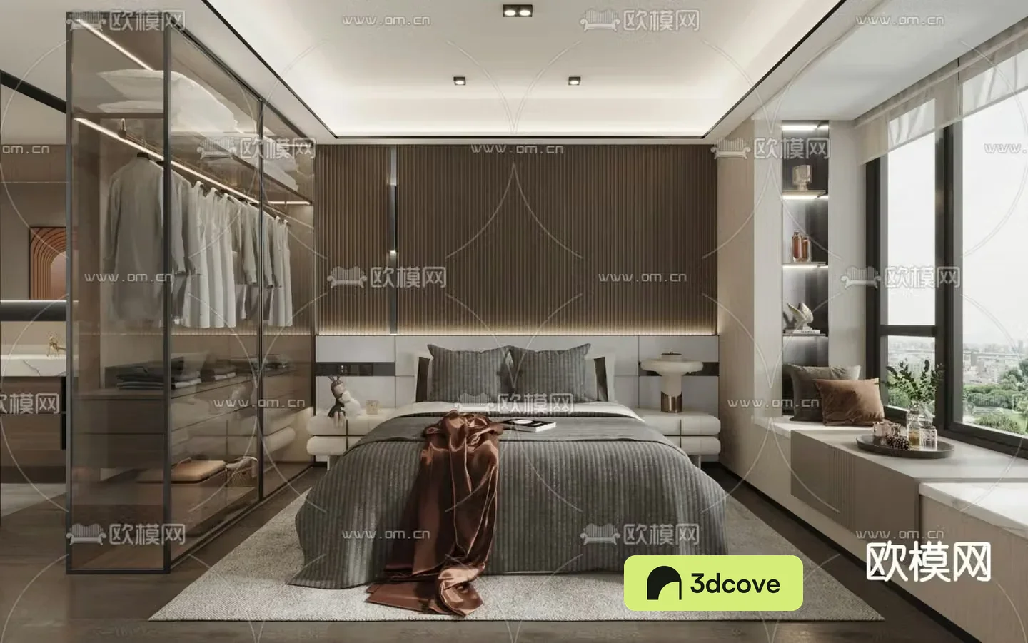 Modern bedroom master room