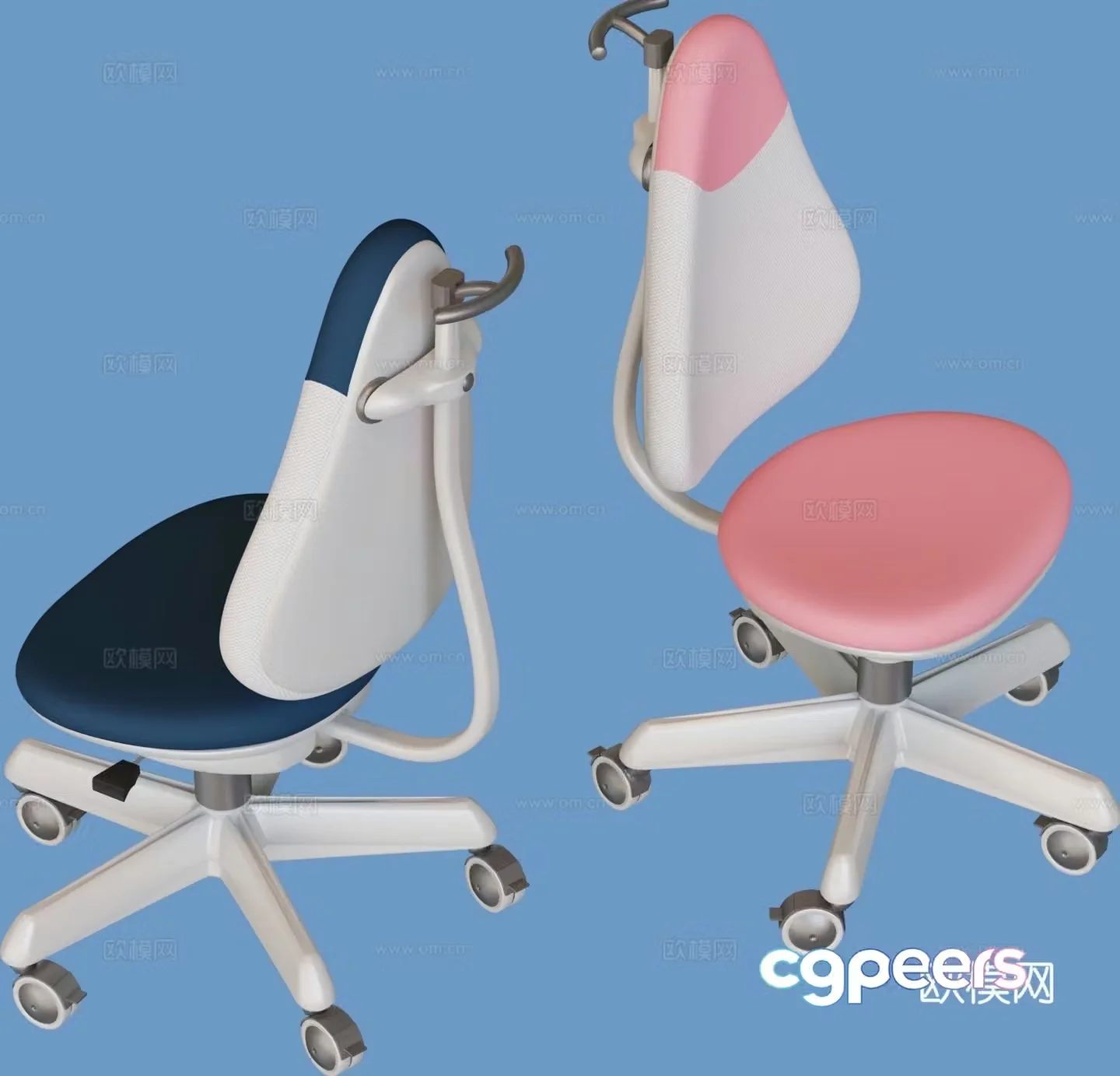 Children’s chair lift chair computer chair 3d model