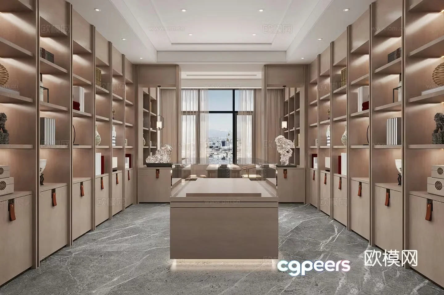 New Chinese collection room 3D model