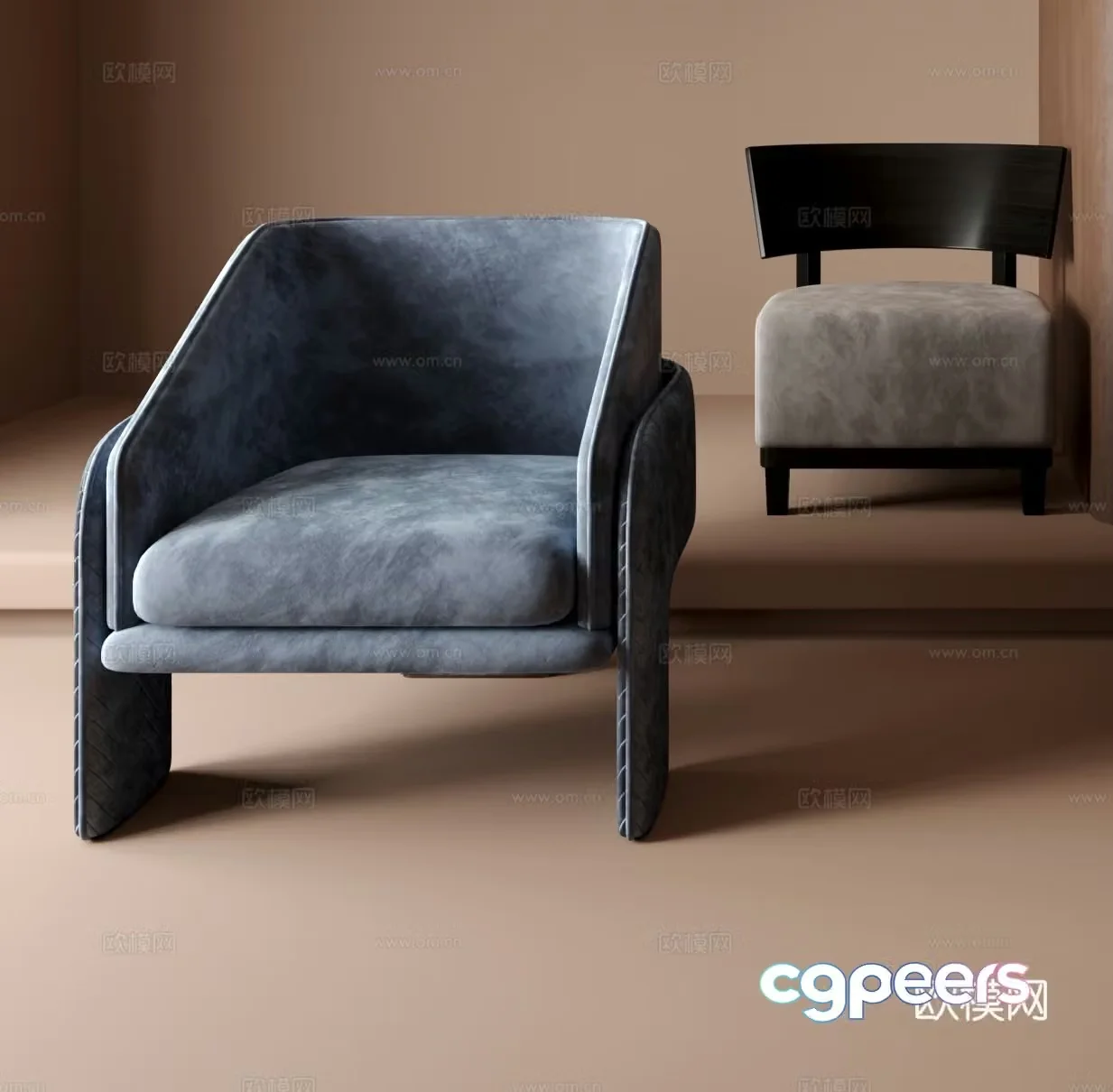 Single sofa 3d model