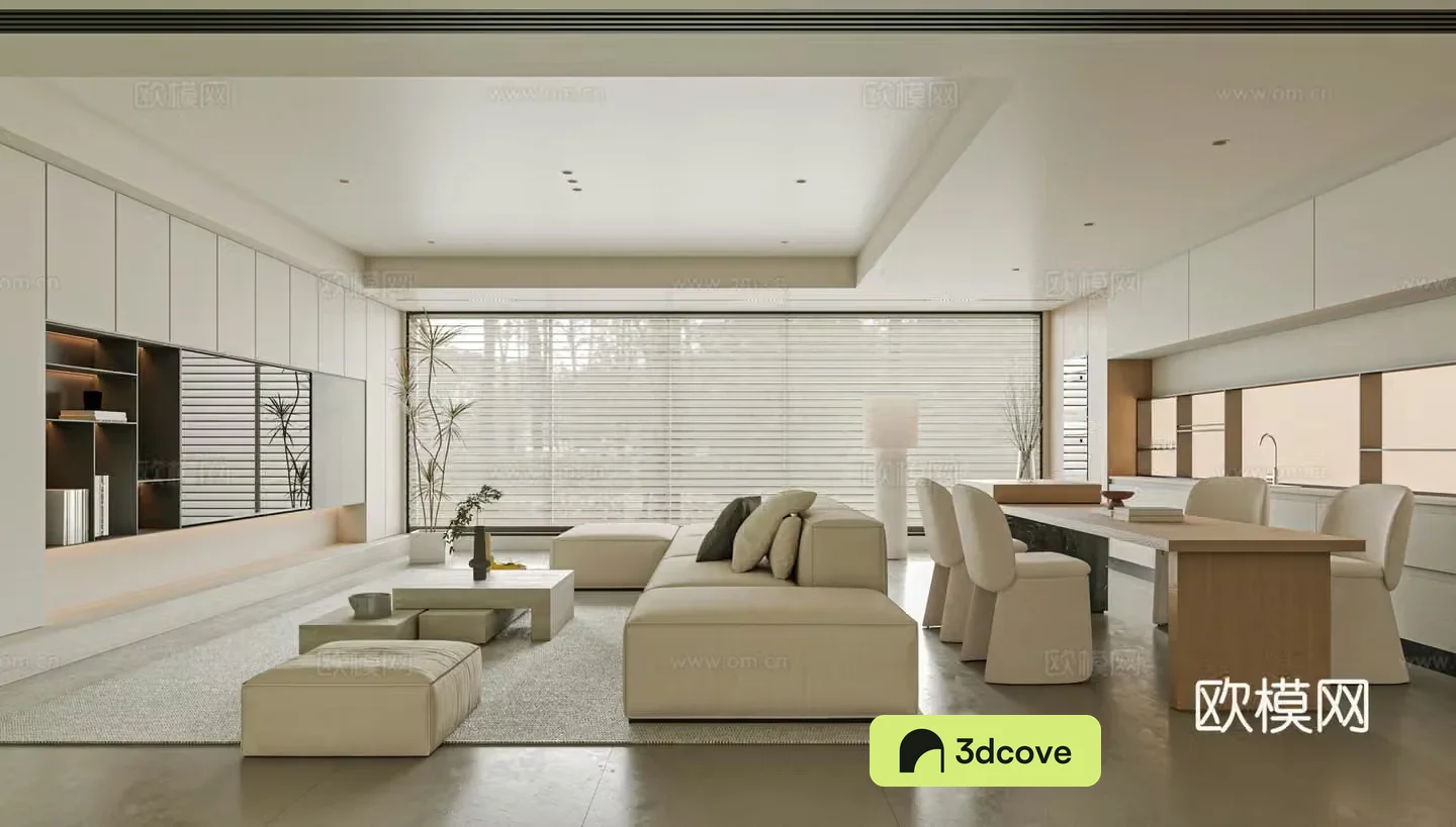 Modern living room sofa single chair coffee table