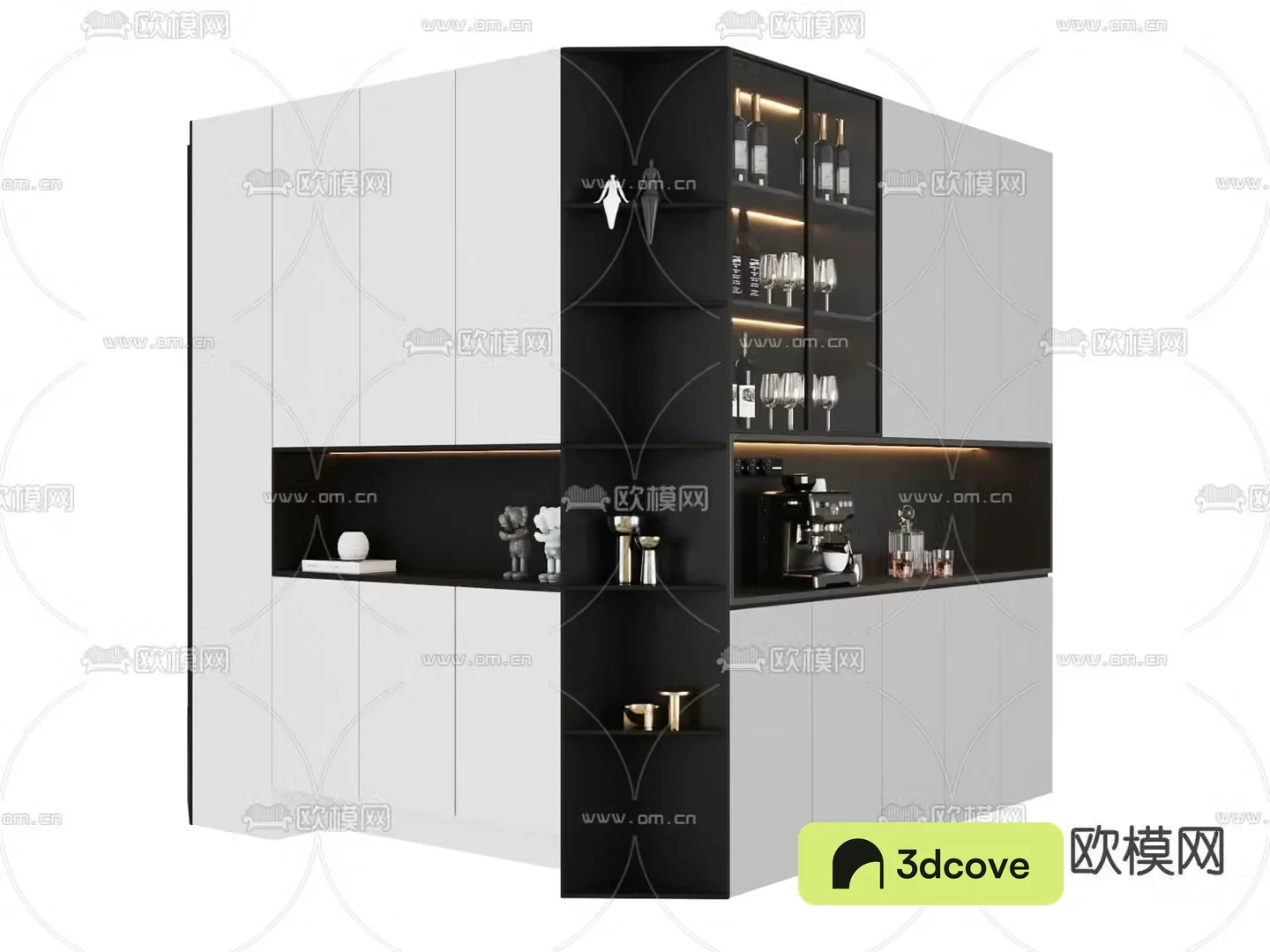 Corner wine cabinet shoe cabinet