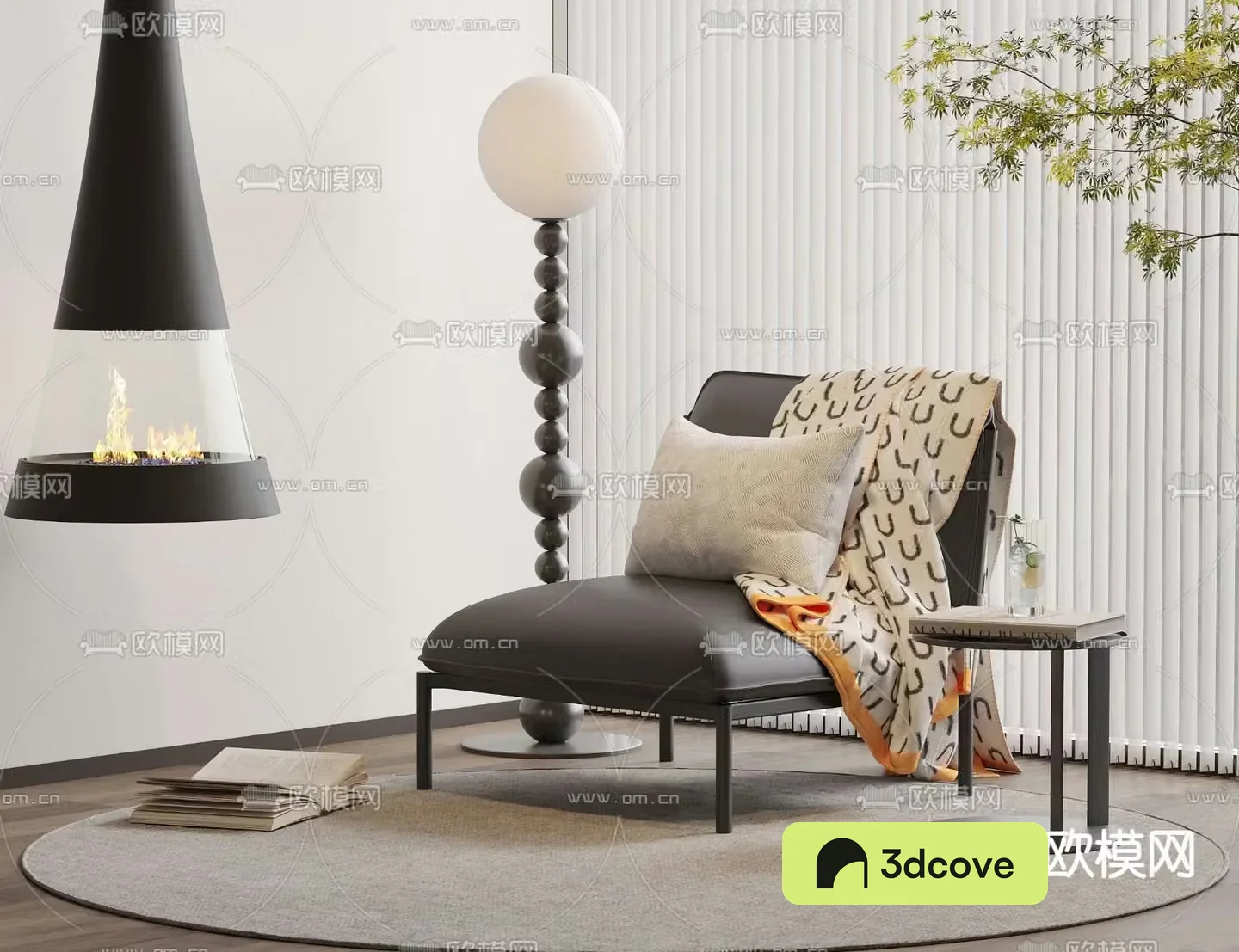 Leather chair lounge chair