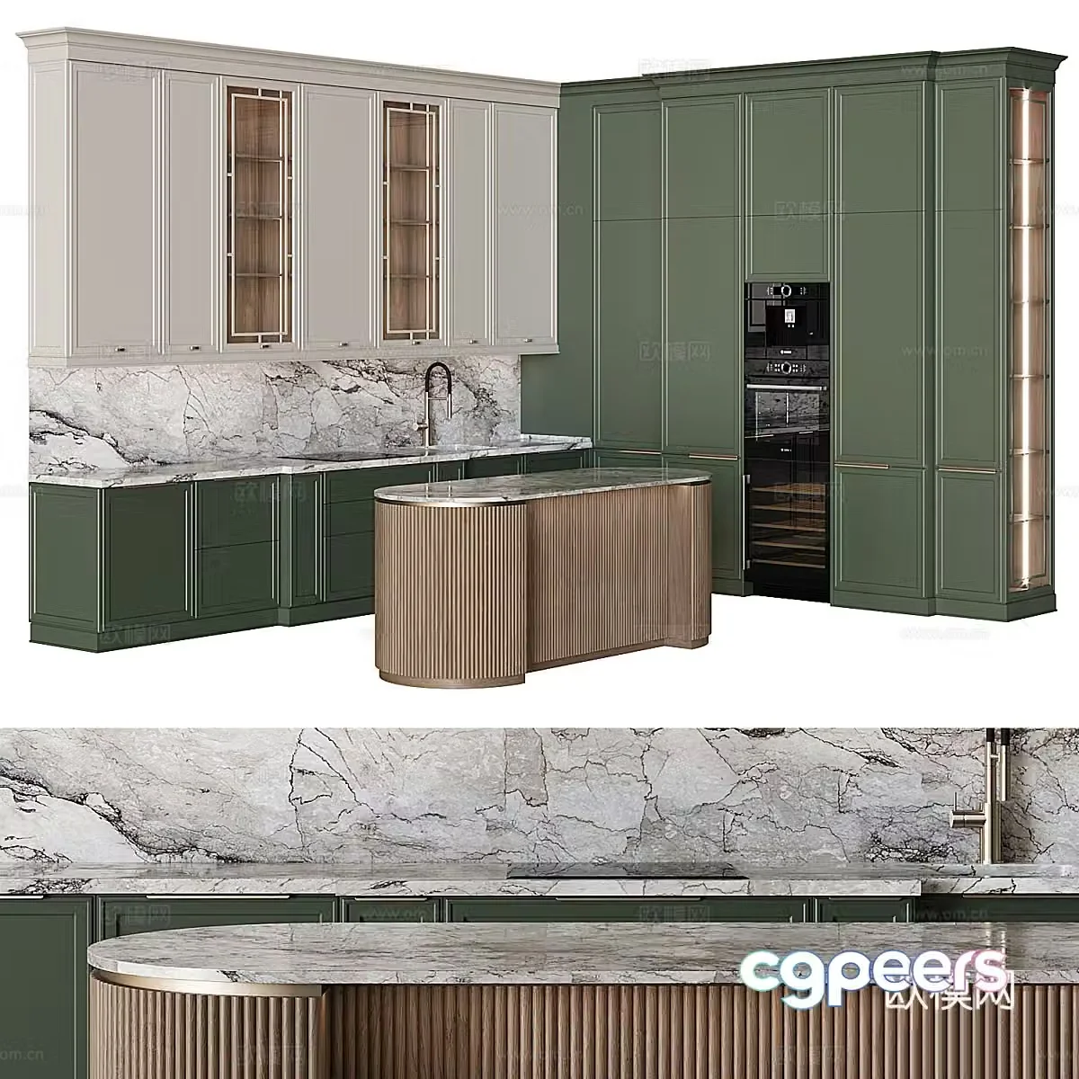 Neoclassical cabinet 3d model