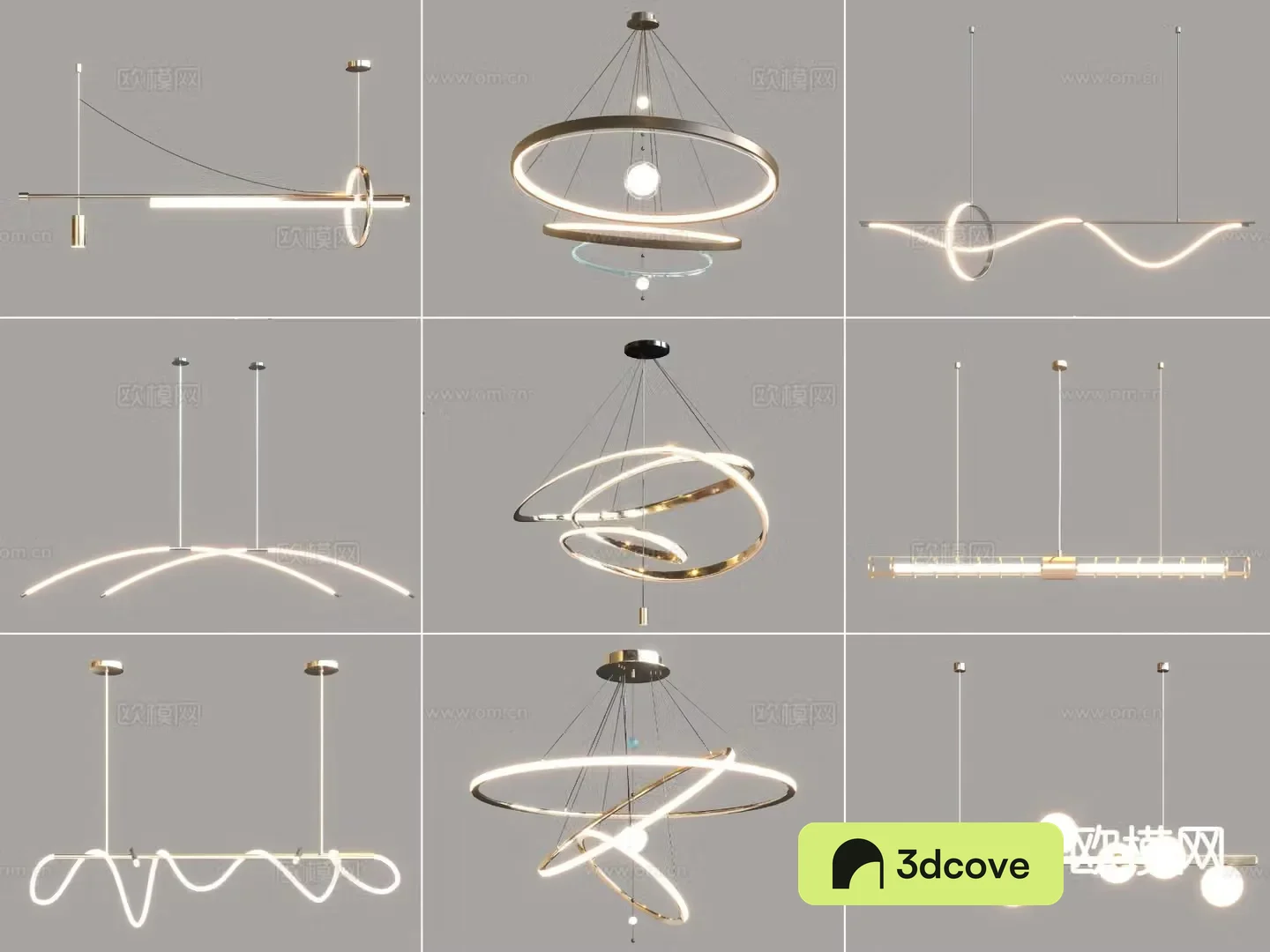 Modern dining room chandelier