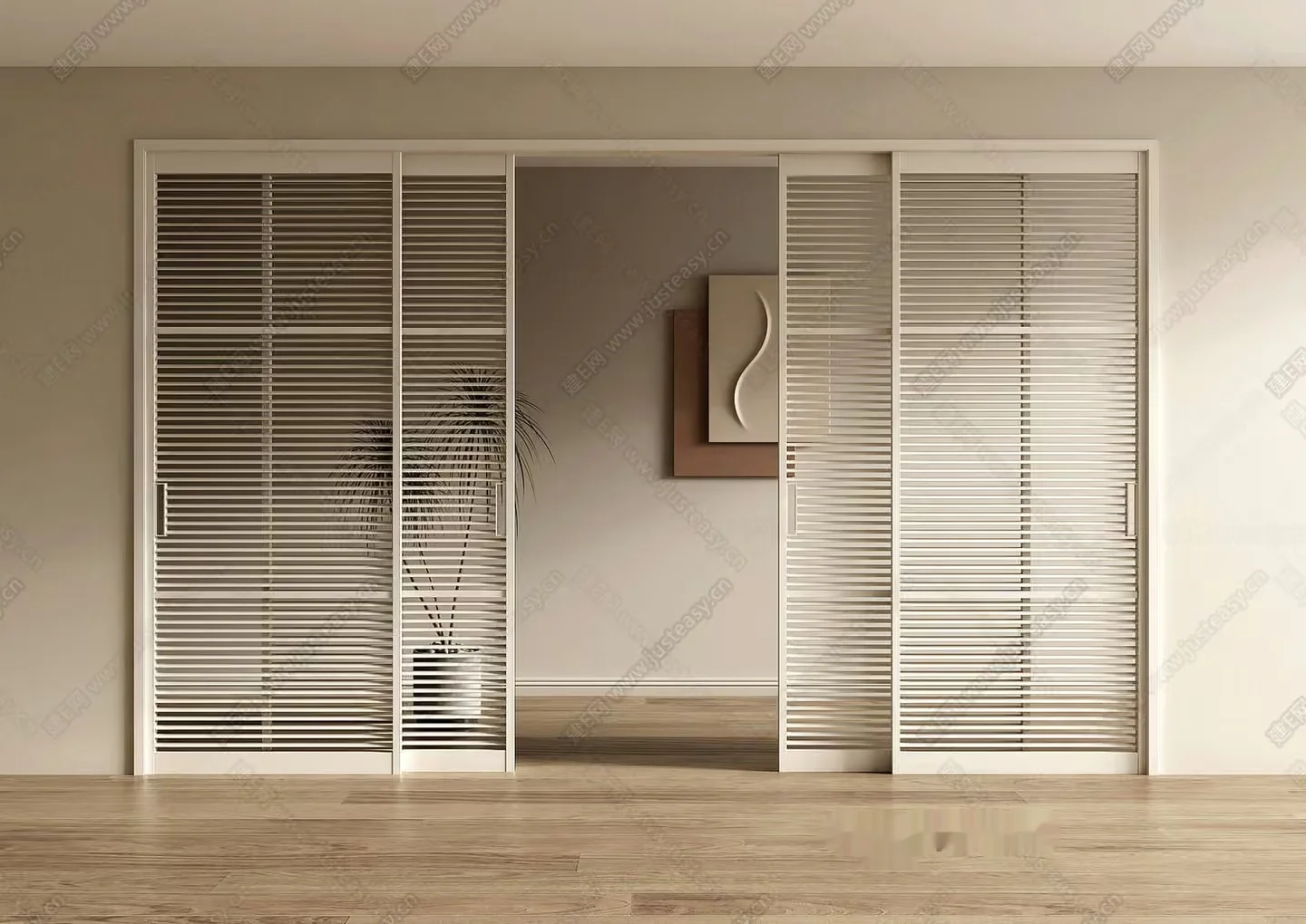 Modern Sliding Doors 3D Model – 3405 – VRAY Render