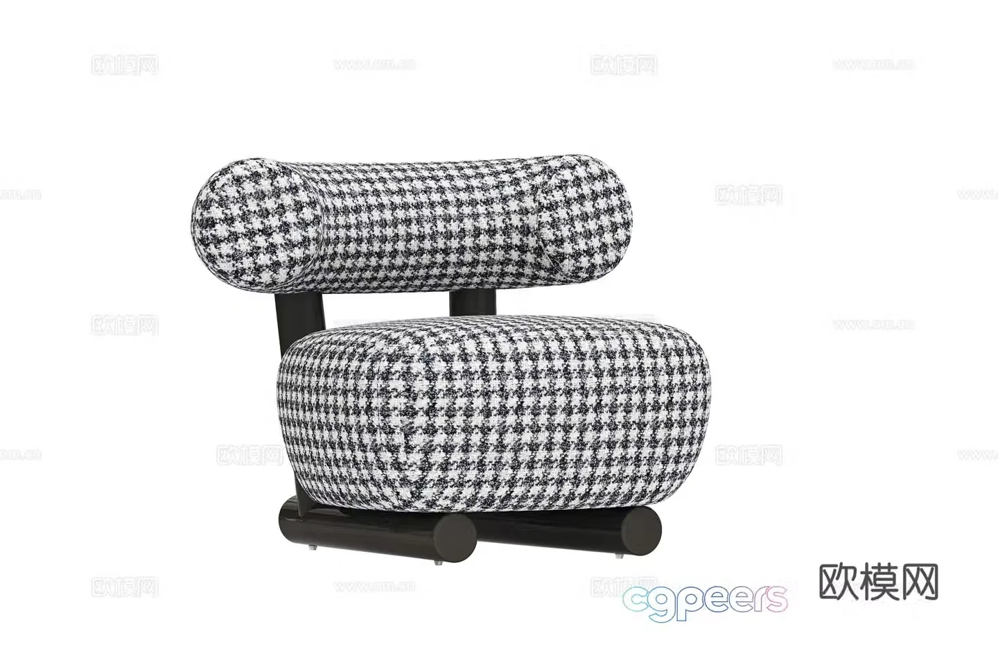 Modern single sofa 3d model