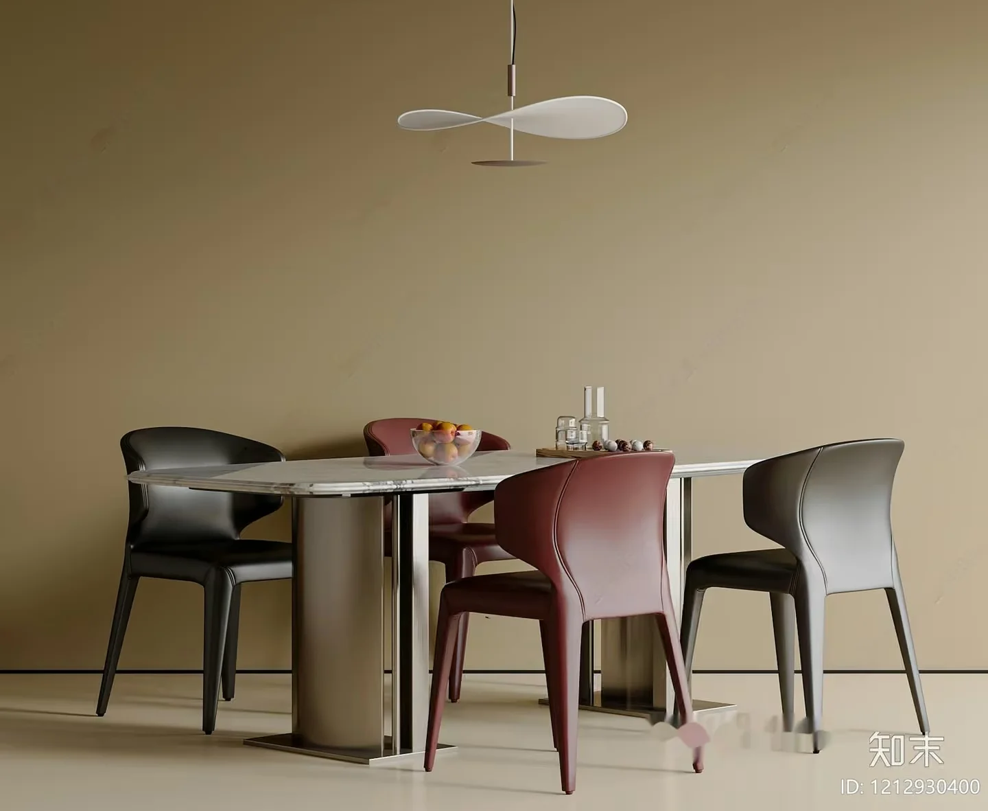 Modern Dining Room 3D Model – 12066 – VRAY Render
