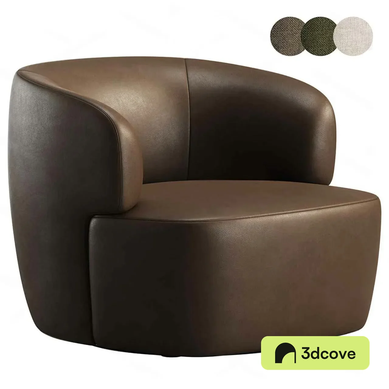 A Brown Leather Chair