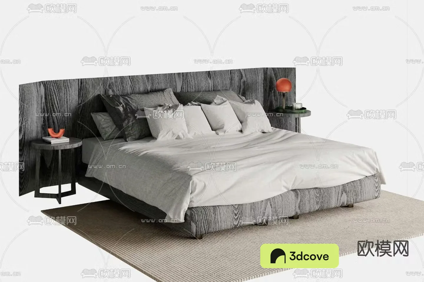 Modern double bed