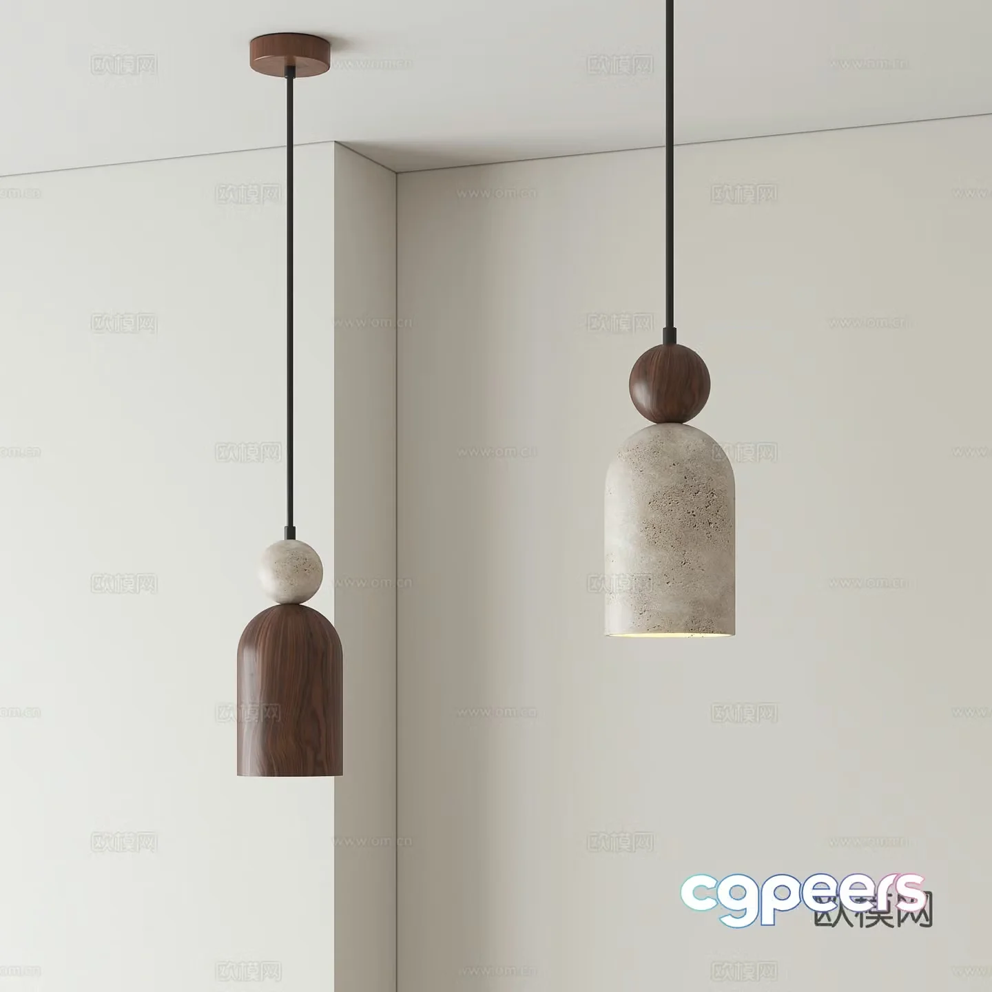 Medieval style chandelier 3d model