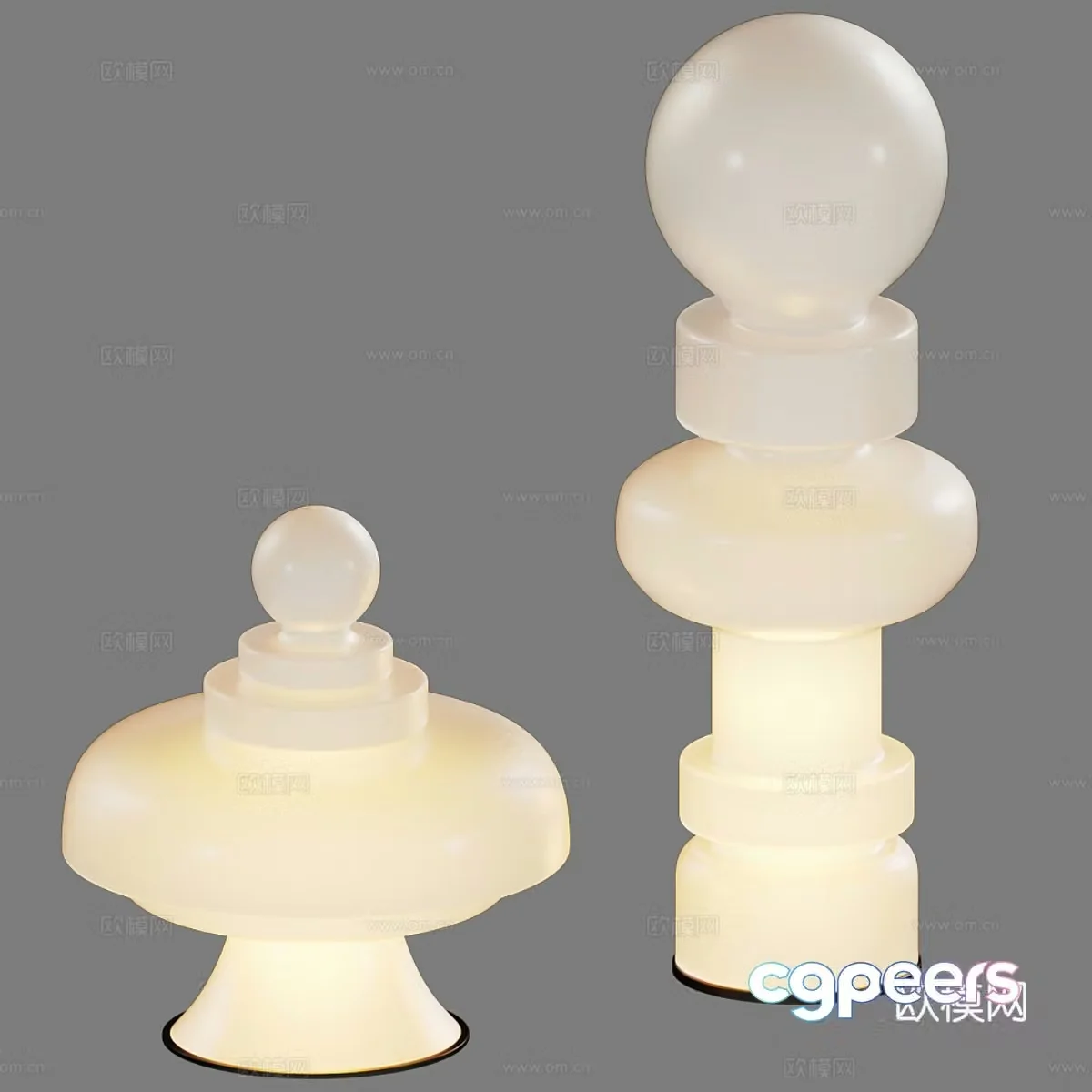 New Chinese style floor lamp 3D model